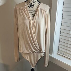 Free People Faux Wrap Bodysuit